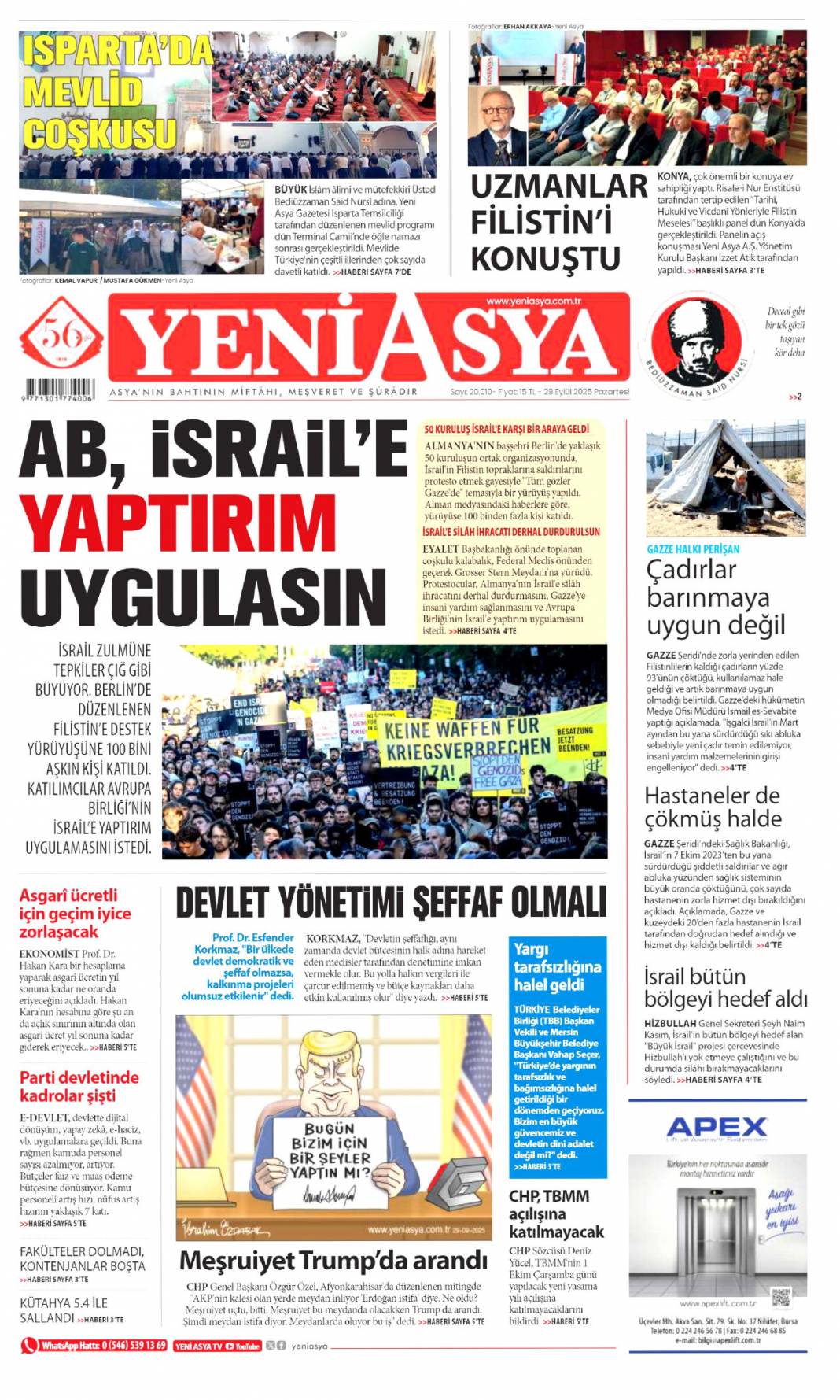 Biz bize yeteriz: 29 Eylül 2025 Pazartesi merak edilen güncel gazete manşetleri... 23