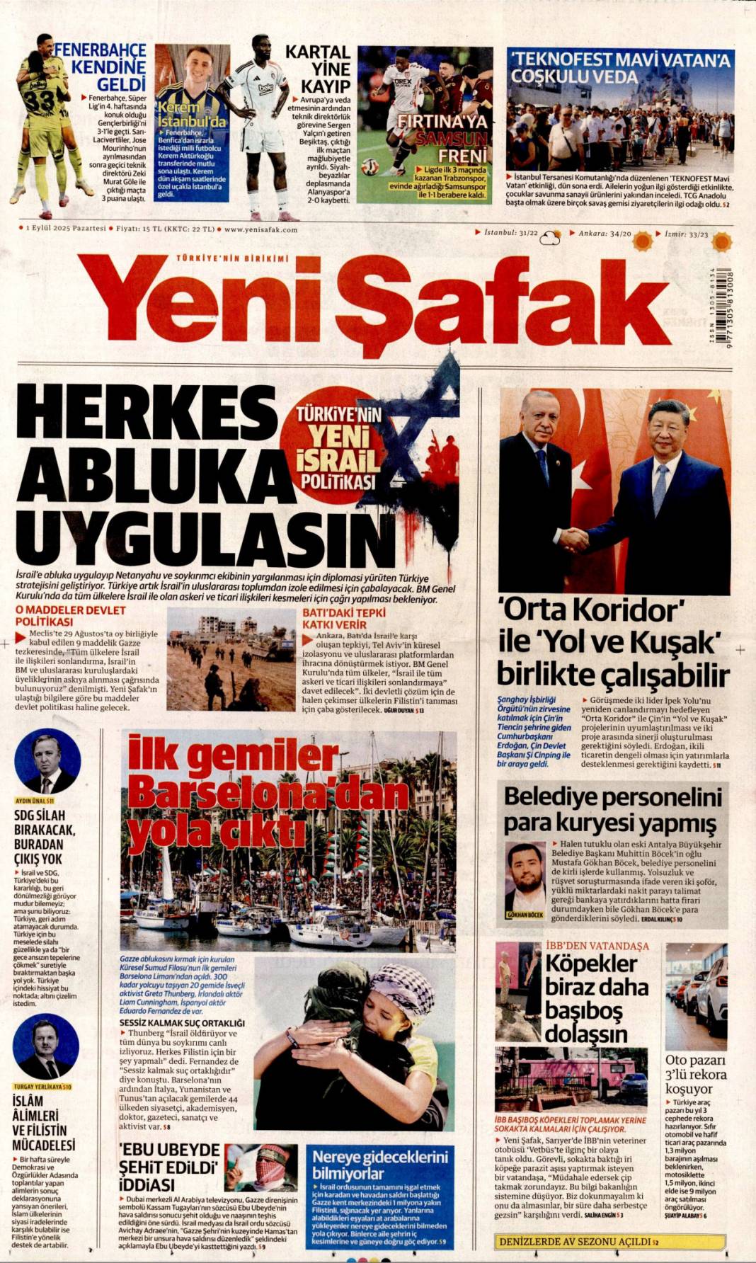 Tabancayla nasıl girdi? 1 Eylül 2025 Pazartesi gazete manşetleri 23