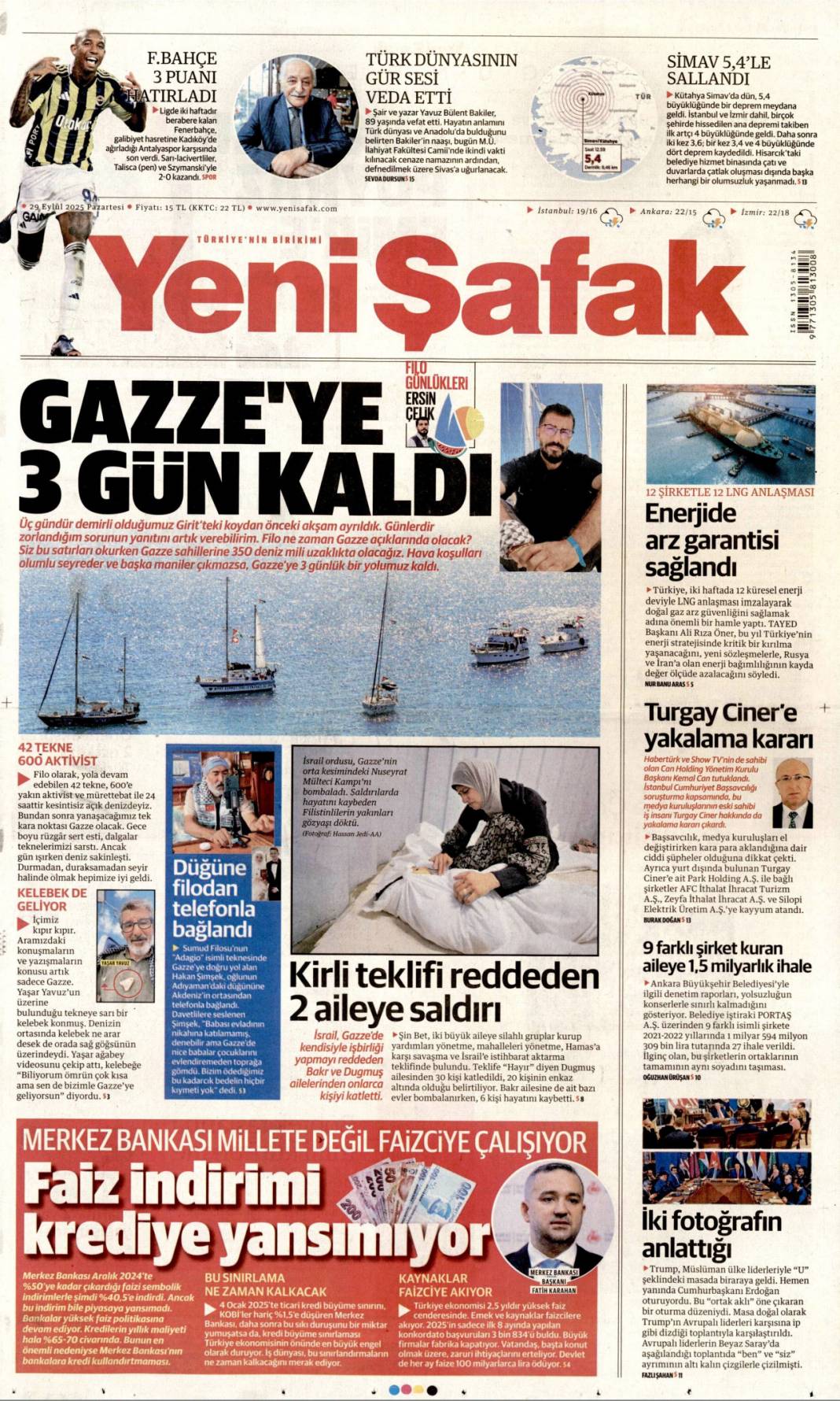 Biz bize yeteriz: 29 Eylül 2025 Pazartesi merak edilen güncel gazete manşetleri... 25