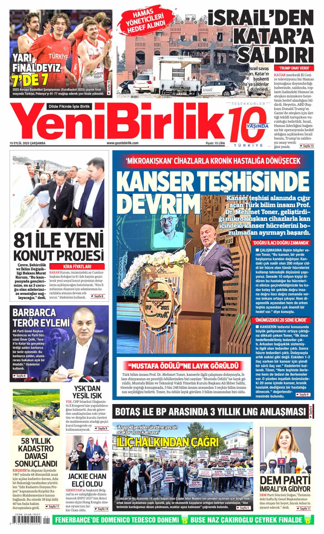 Suç işleyen çocuk cezasını çekecek: 10 Eylül 2025 Çarşamba, güncel gazete manşetleri 17