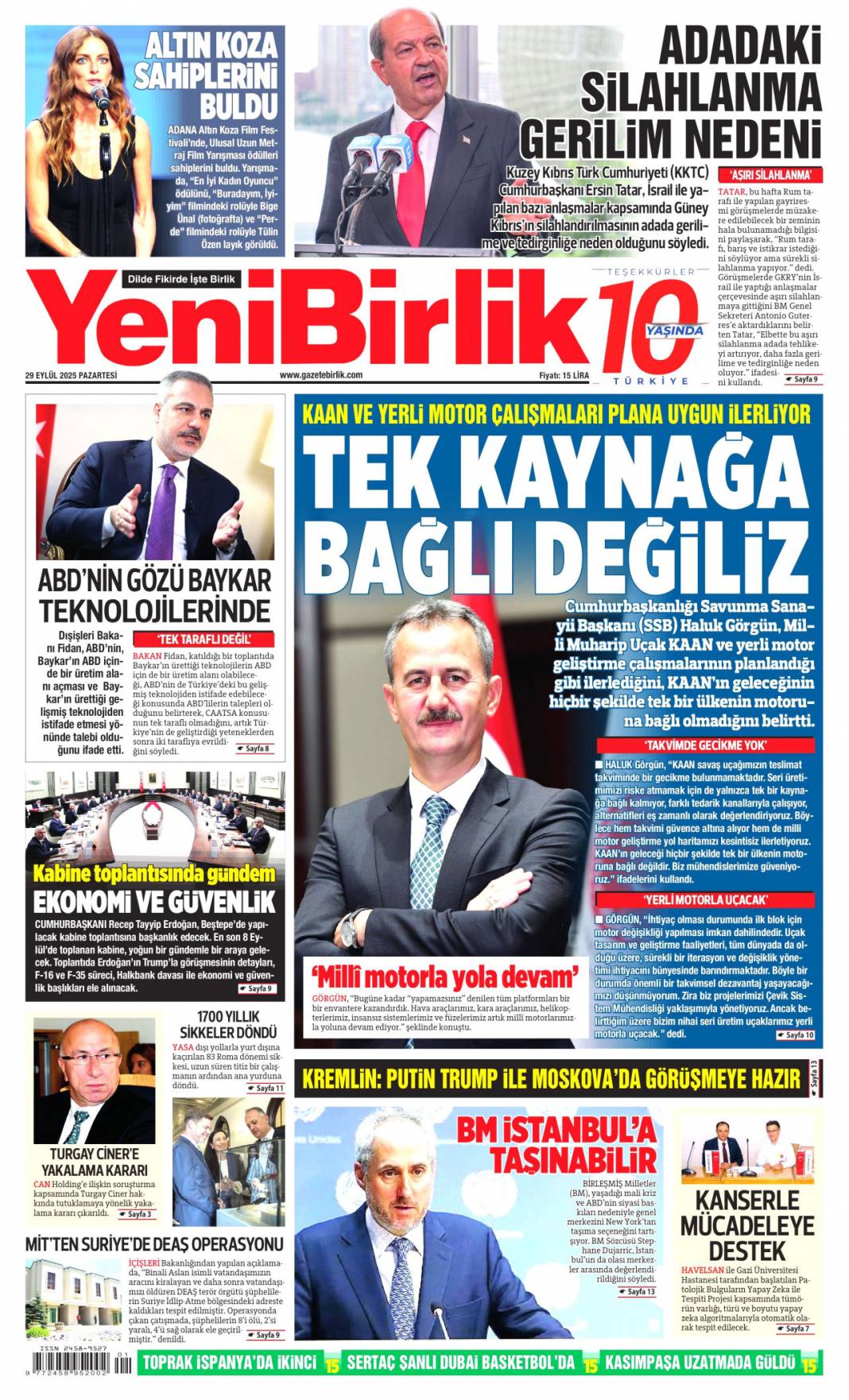 Biz bize yeteriz: 29 Eylül 2025 Pazartesi merak edilen güncel gazete manşetleri... 24