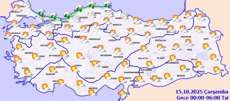Meteoroloji Genel Müdürlüğü son tahminlerini açıkladı: Peki bugün hava nasıl, Salı günü hava nasıl olacak? 4