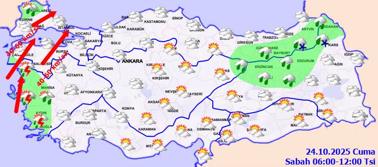 Meteoroloji alarm verdi: O bölgelerde kuvvetli olması bekleniyor! Bugün hava nasıl, cuma günü hava nasıl olacak? 7