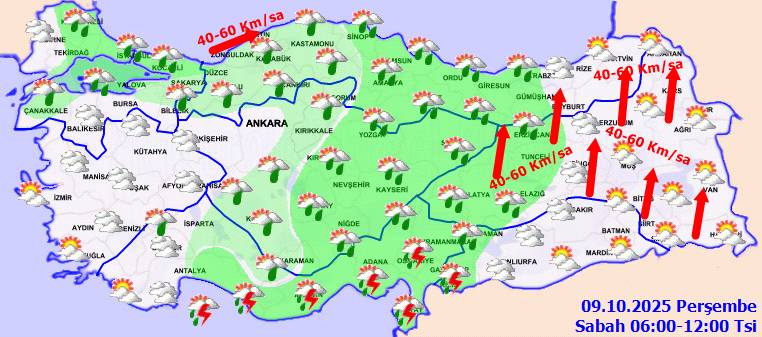 Meteoroloji uyardı: Hava durumu mevsim normallerinin altına düşüyor! Bugün hava nasıl, Perşembe günü hava nasıl olacak? 6