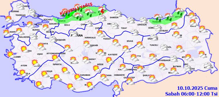 Meteoroloji açıkladı: Sıcaklıklar o bölgelerde artıyor, yazdan kalma günler geliyor! Bugün hava nasıl, Cuma günü hava nasıl olacak? 6