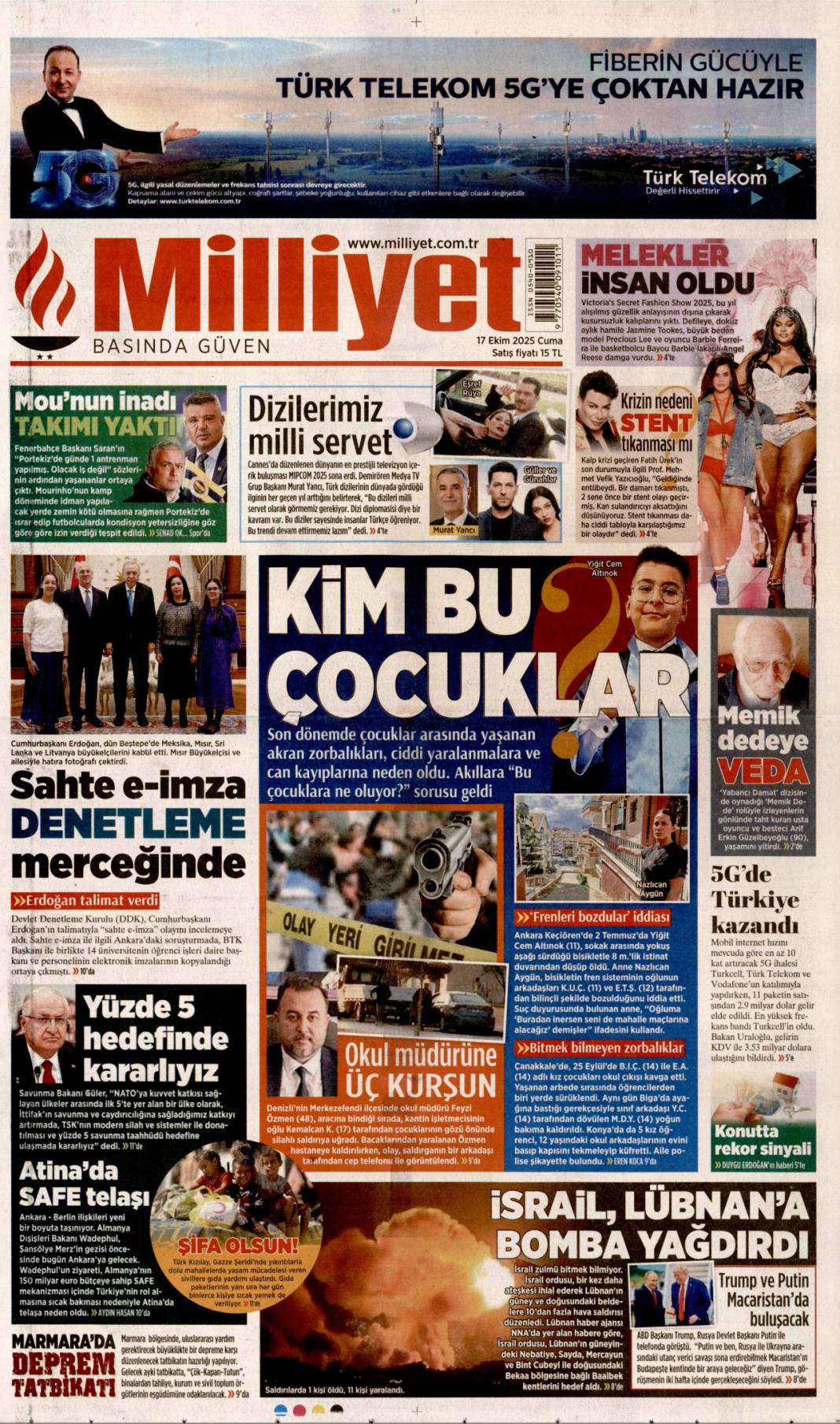 Dünyanın nadir gücü Türkiye! 694 milyon ton rezerv keşfedildi: 17 Ekim 2025 gazete manşetleri 12