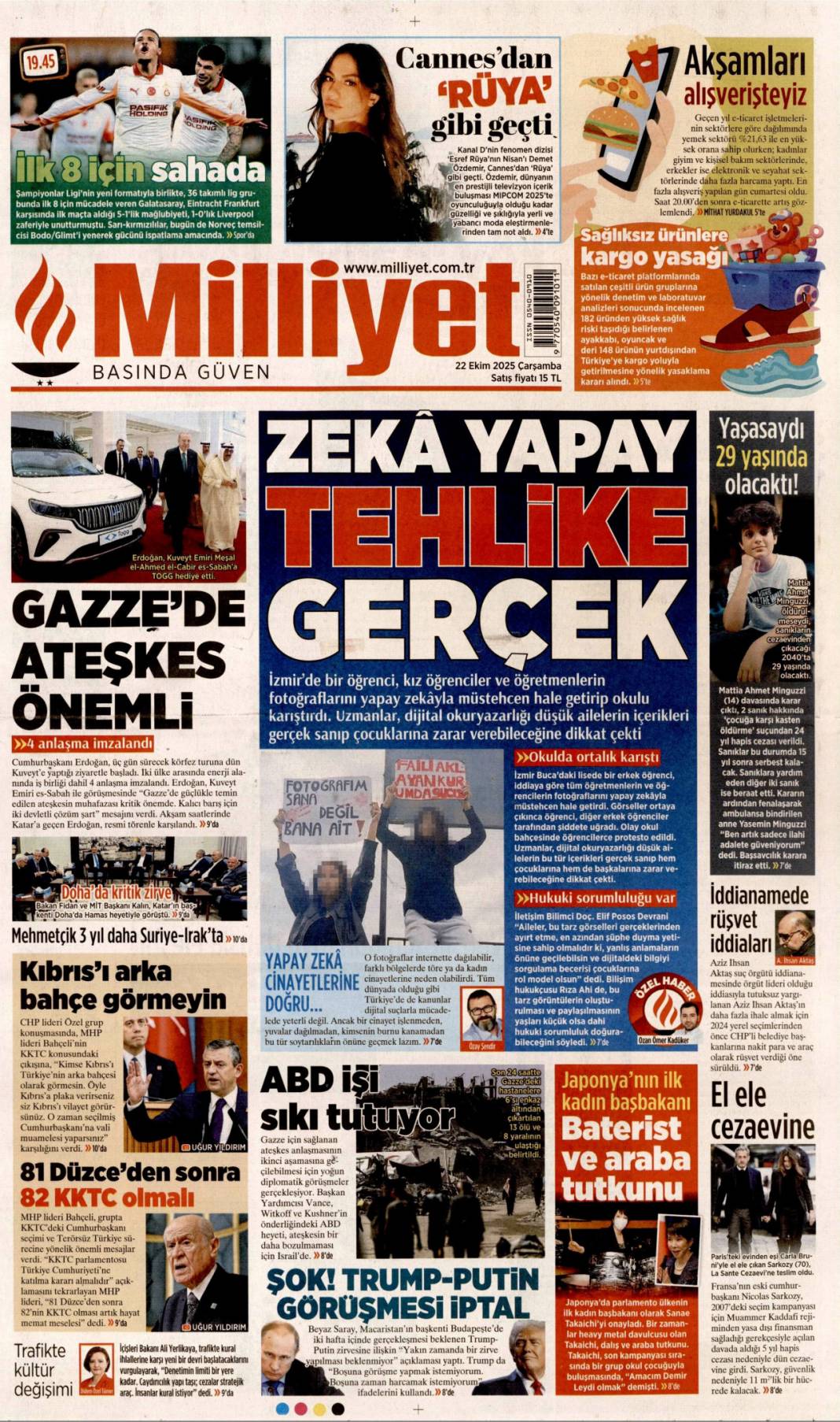 Yapmadıkları kalmamış! CHP talanı iddianamede ortaya döküldü: 22 Ekim gazete manşetleri 12