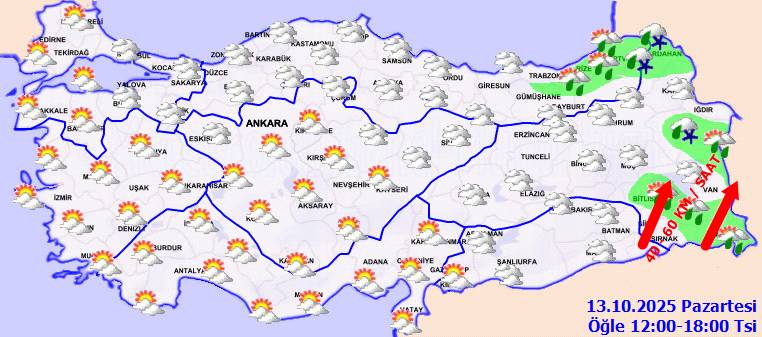 Meteoroloji o bölgeleri, su baskınlarına karşı uyardı: Bugün hava nasıl, Pazartesi hava nasıl olacak? 8