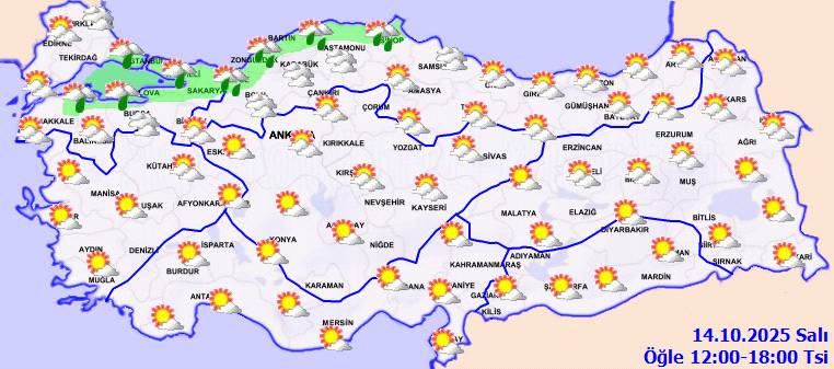 Meteoroloji Genel Müdürlüğü son tahminlerini açıkladı: Peki bugün hava nasıl, Salı günü hava nasıl olacak? 7