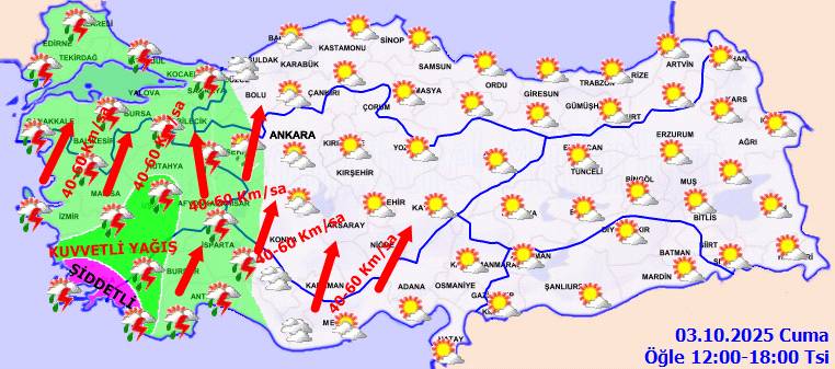 Meteorolojiden uyarılar peş peşe geldi: O bölgelerde şiddeti artacak! Bugün hava nasıl, Cuma günü hava nasıl olacak? 6