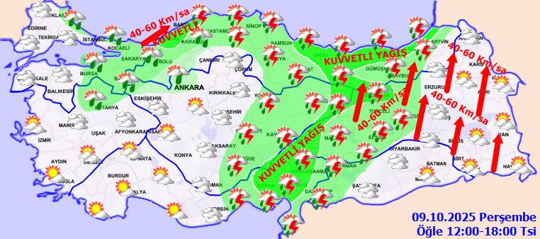 Meteoroloji uyardı: Hava durumu mevsim normallerinin altına düşüyor! Bugün hava nasıl, Perşembe günü hava nasıl olacak? 10