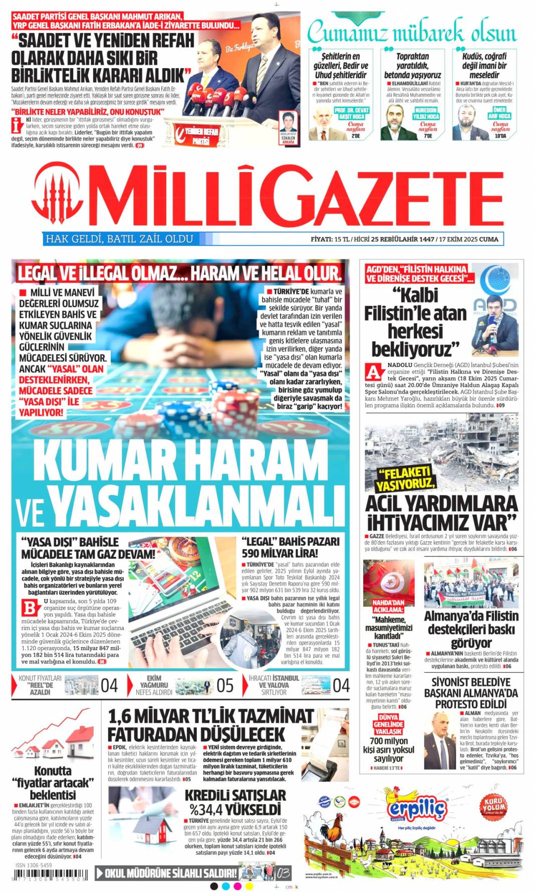 Dünyanın nadir gücü Türkiye! 694 milyon ton rezerv keşfedildi: 17 Ekim 2025 gazete manşetleri 13