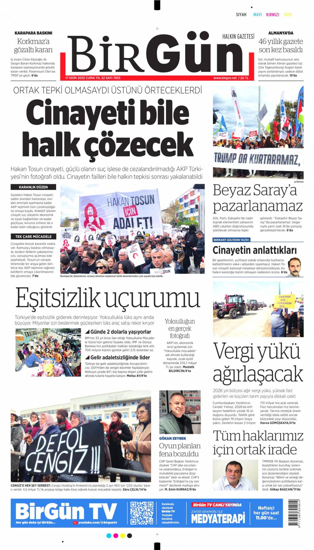 Dünyanın nadir gücü Türkiye! 694 milyon ton rezerv keşfedildi: 17 Ekim 2025 gazete manşetleri 15