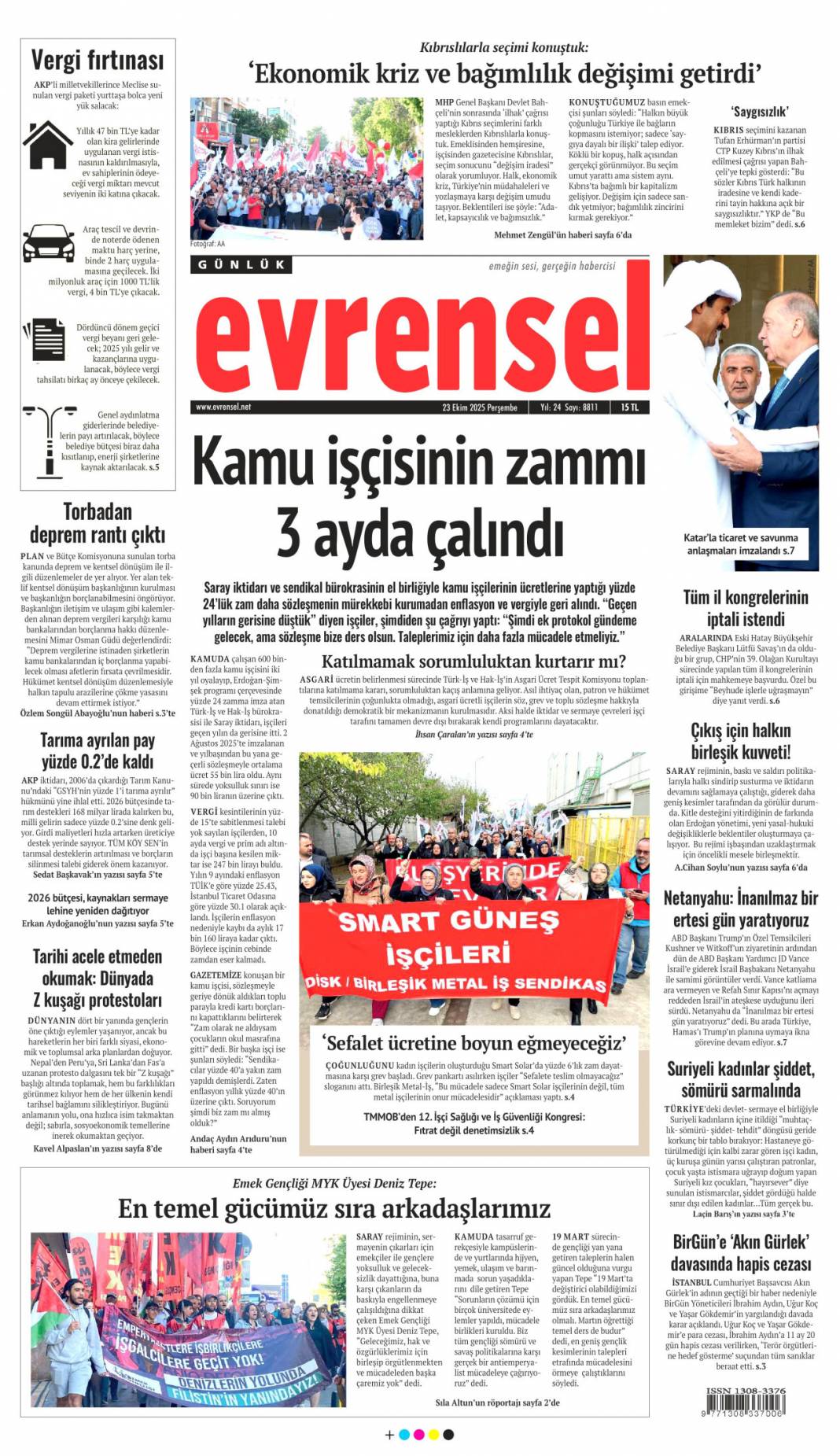 5 Milyarlık kasadan İBB kuryeleri çıktı: 23 Ekim 2025 gazete manşetleri 16