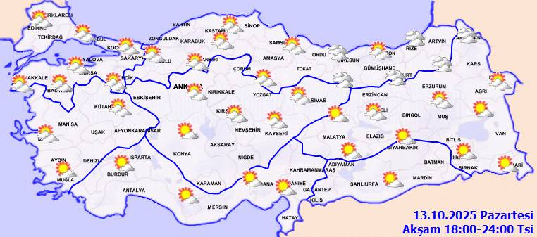 Meteoroloji o bölgeleri, su baskınlarına karşı uyardı: Bugün hava nasıl, Pazartesi hava nasıl olacak? 10