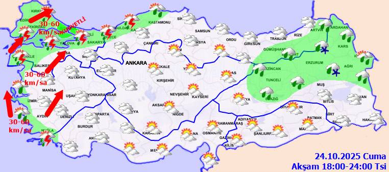 Meteoroloji alarm verdi: O bölgelerde kuvvetli olması bekleniyor! Bugün hava nasıl, cuma günü hava nasıl olacak? 10