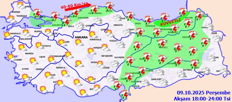 Meteoroloji uyardı: Hava durumu mevsim normallerinin altına düşüyor! Bugün hava nasıl, Perşembe günü hava nasıl olacak? 9