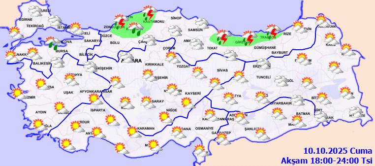 Meteoroloji açıkladı: Sıcaklıklar o bölgelerde artıyor, yazdan kalma günler geliyor! Bugün hava nasıl, Cuma günü hava nasıl olacak? 9