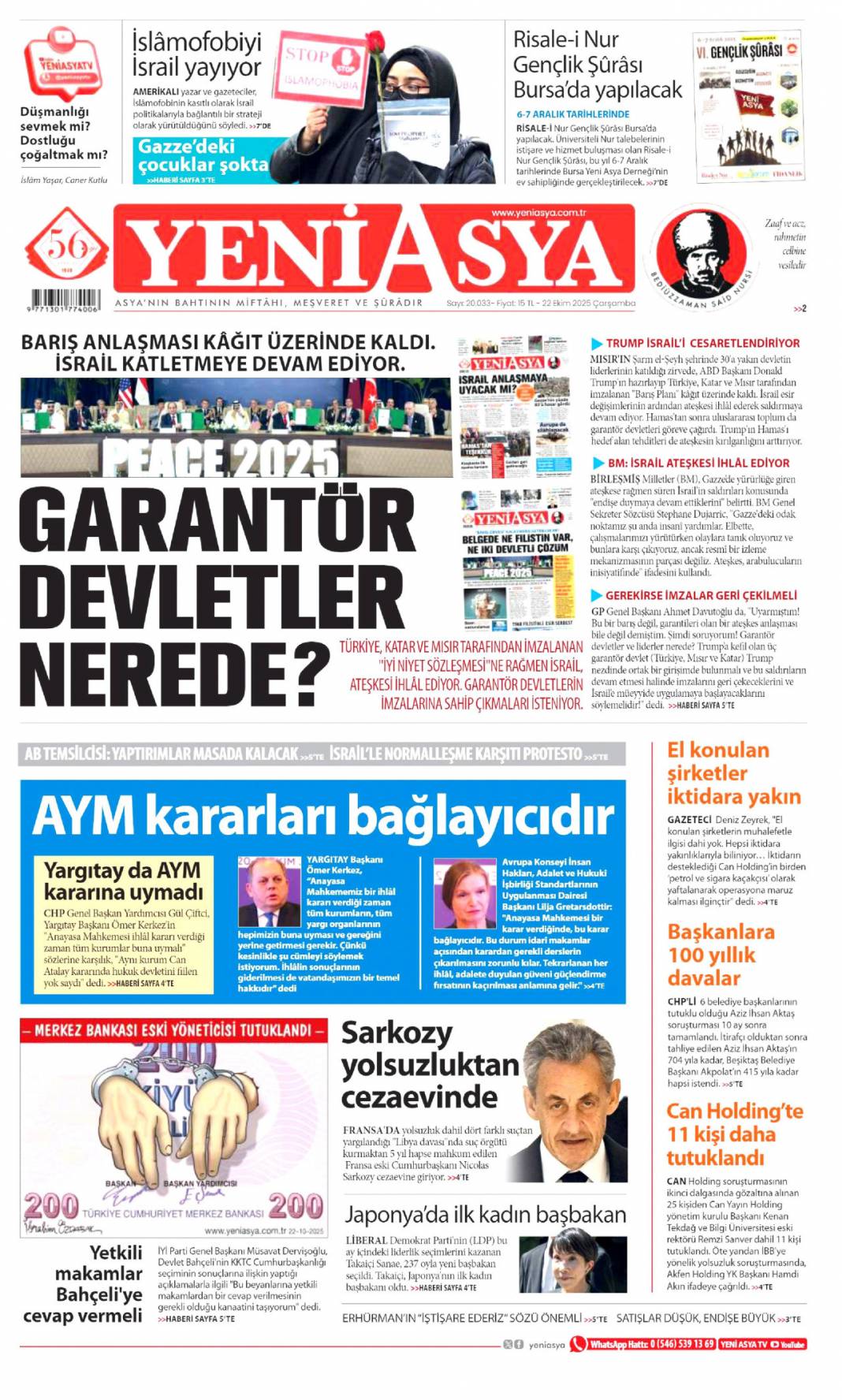 Yapmadıkları kalmamış! CHP talanı iddianamede ortaya döküldü: 22 Ekim gazete manşetleri 18