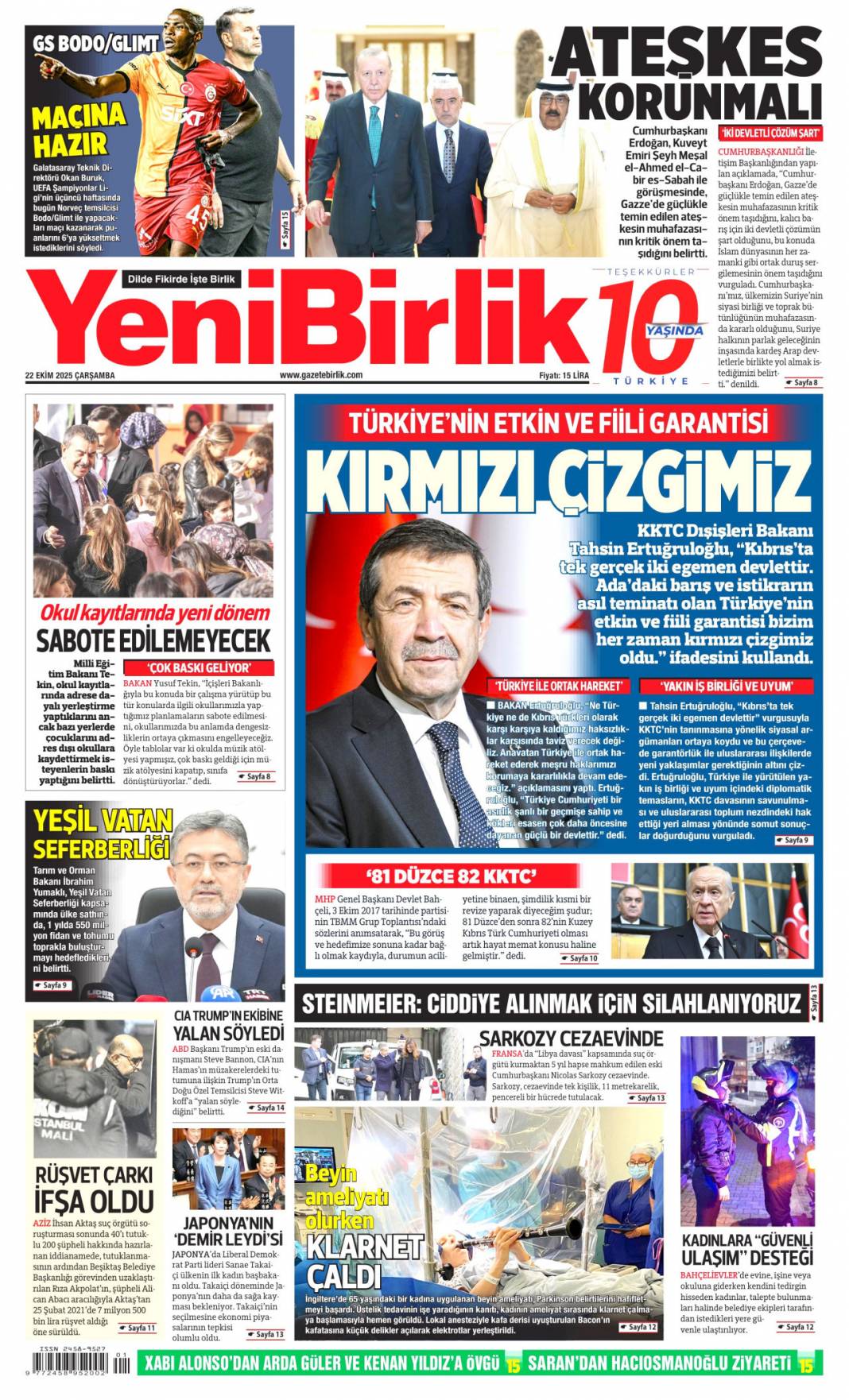 Yapmadıkları kalmamış! CHP talanı iddianamede ortaya döküldü: 22 Ekim gazete manşetleri 19