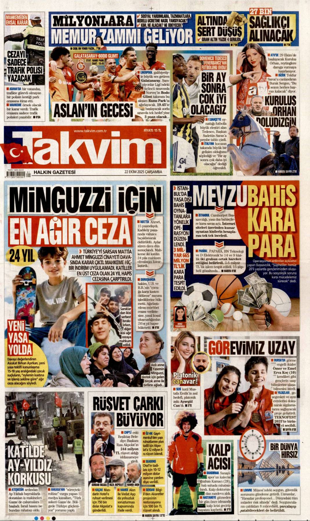 Yapmadıkları kalmamış! CHP talanı iddianamede ortaya döküldü: 22 Ekim gazete manşetleri 21