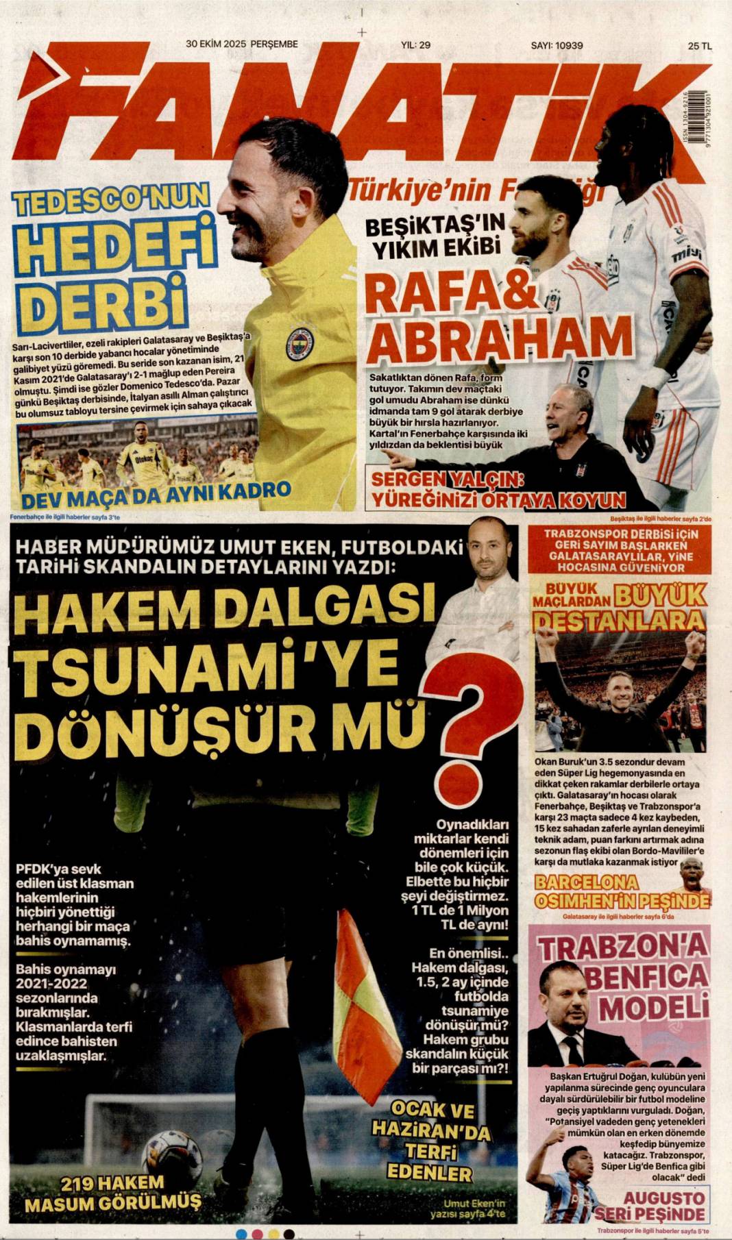 Halkın bayramı, Sen çok yaşa cumhuriyet: 30 Ekim 2025 gazete manşetleri 24