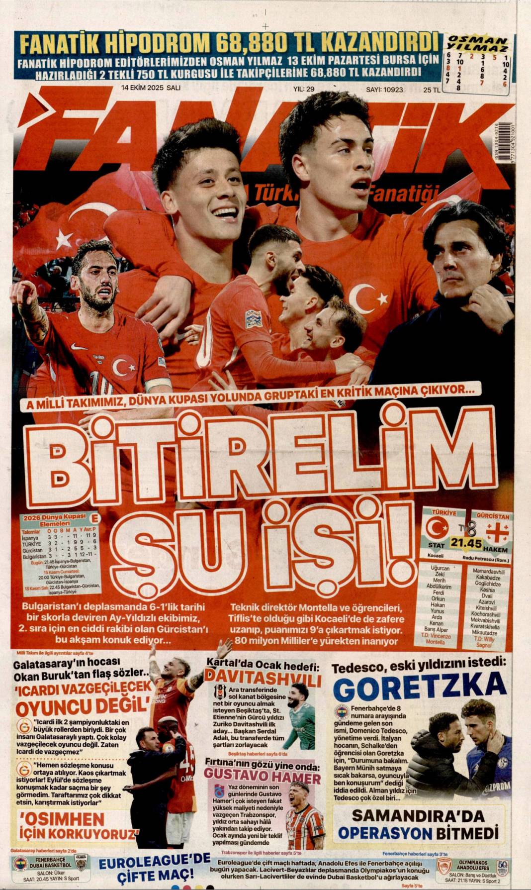 Gazze'de barış için tarihi adım: 14 Ekim 2025 gazete manşetleri 24