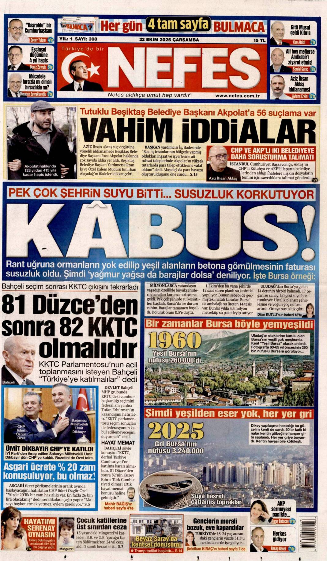 Yapmadıkları kalmamış! CHP talanı iddianamede ortaya döküldü: 22 Ekim gazete manşetleri 5