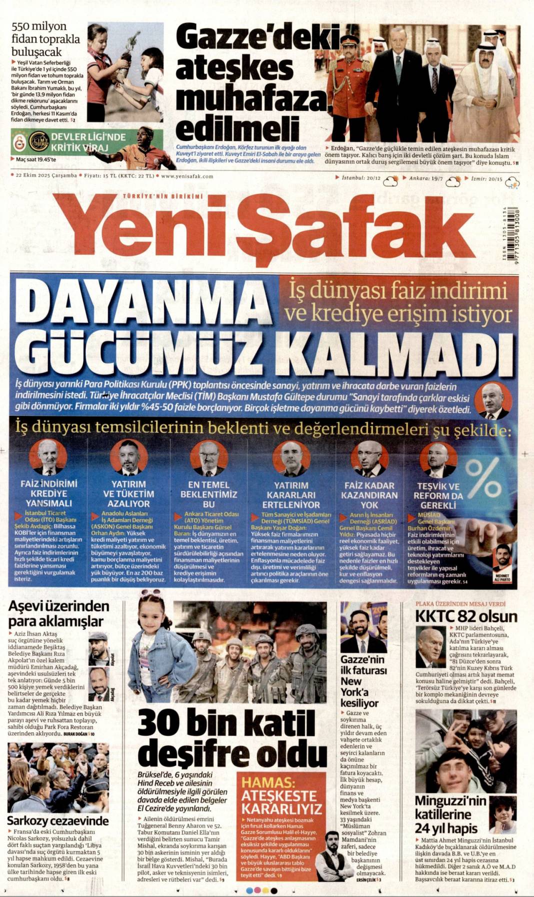 Yapmadıkları kalmamış! CHP talanı iddianamede ortaya döküldü: 22 Ekim gazete manşetleri 8