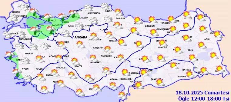 Meteoroloji uyardı: O üç bölgelere sağanak yağış geliyor! Bugün hava nasıl, cumartesi hava nasıl olacak? 3