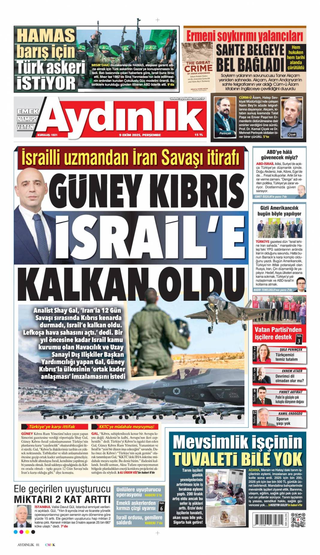 Halkın özlemi yeni anayasa: 9 Ekim 2025 Perşembe güncel gazete manşetleri 22