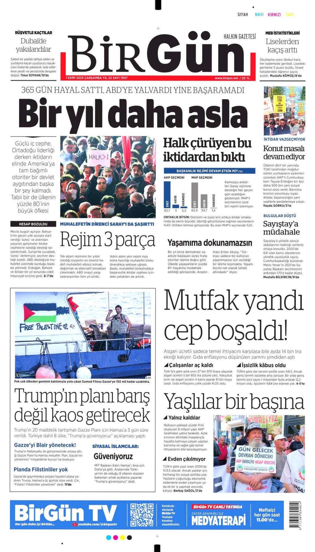 Gazze'de şimdi neler olacak? 1 Ekim 2025 Çarşamba, merak edilen güncel gazete manşetleri 7