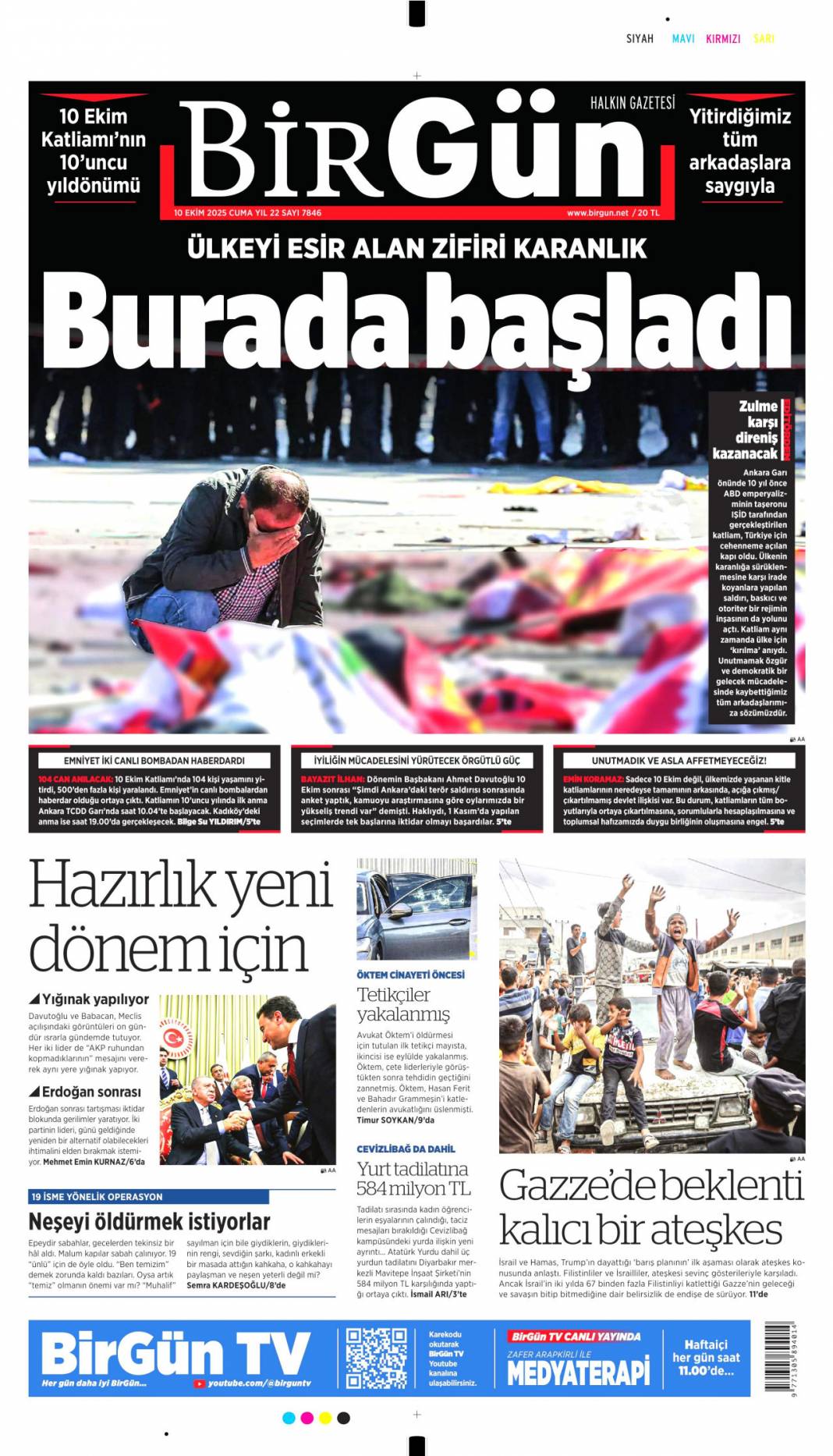 733 gün sonra silahlar sustu, Yüzün hep gülsün Gazze: 10 Ekim 2025 Cuma güncel gazete manşetleri 22