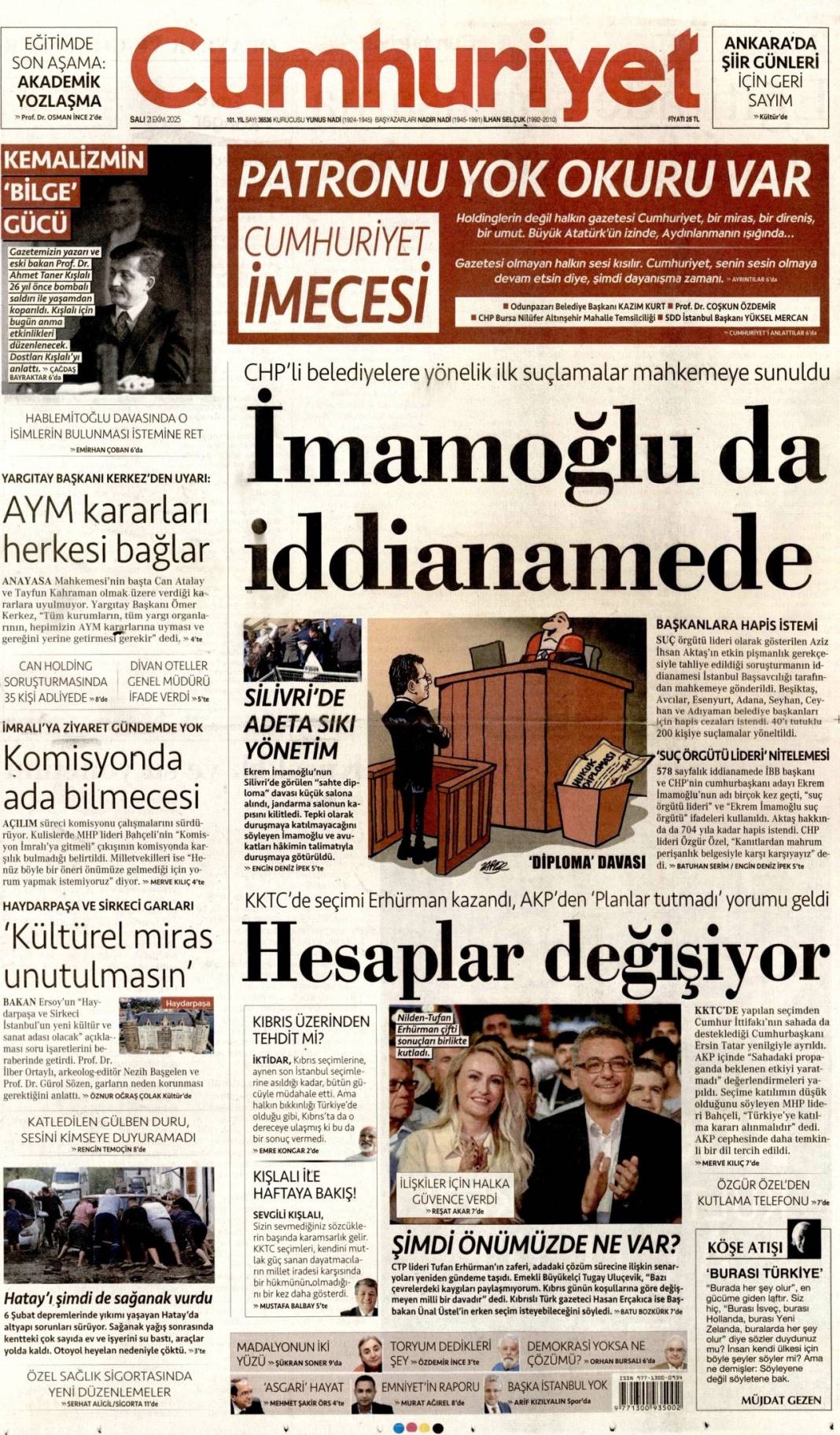 Tam bir suç makinesi: 21 Ekim 2025 Salı, gündeme dair merak edilen gazete manşetleri 3