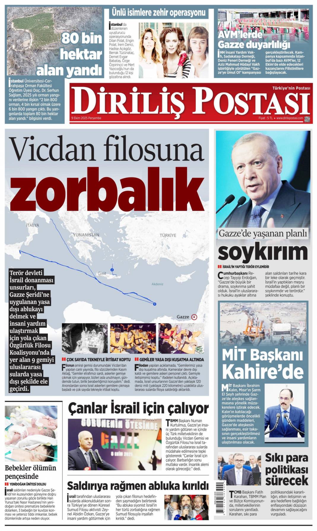 Halkın özlemi yeni anayasa: 9 Ekim 2025 Perşembe güncel gazete manşetleri 20