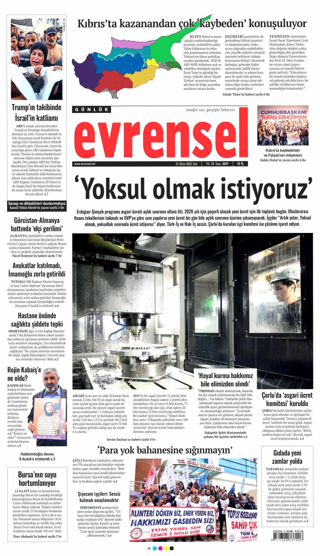 Tam bir suç makinesi: 21 Ekim 2025 Salı, gündeme dair merak edilen gazete manşetleri 9