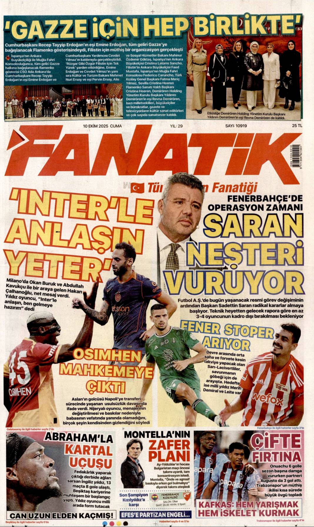 733 gün sonra silahlar sustu, Yüzün hep gülsün Gazze: 10 Ekim 2025 Cuma güncel gazete manşetleri 26