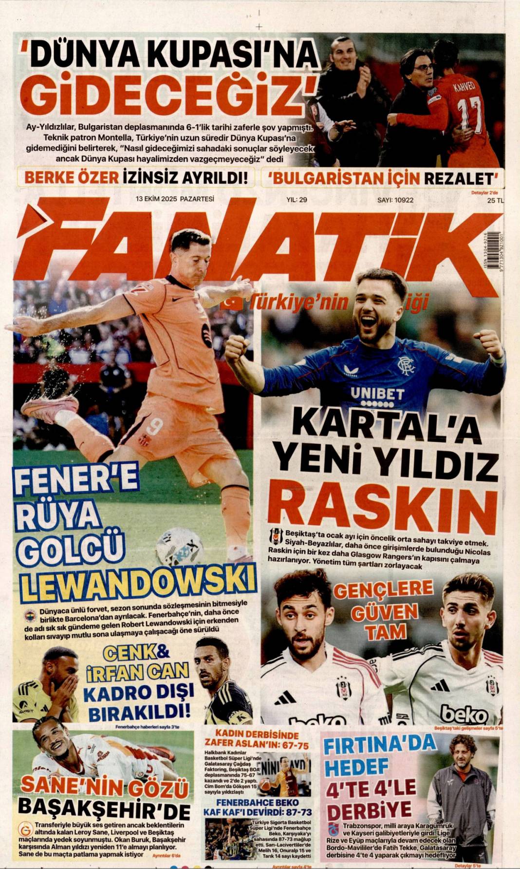 İsrail attığı imzanın arkasında durmalı: 13 Ekim 2025 Pazartesi, güncel gazete manşetleri 26