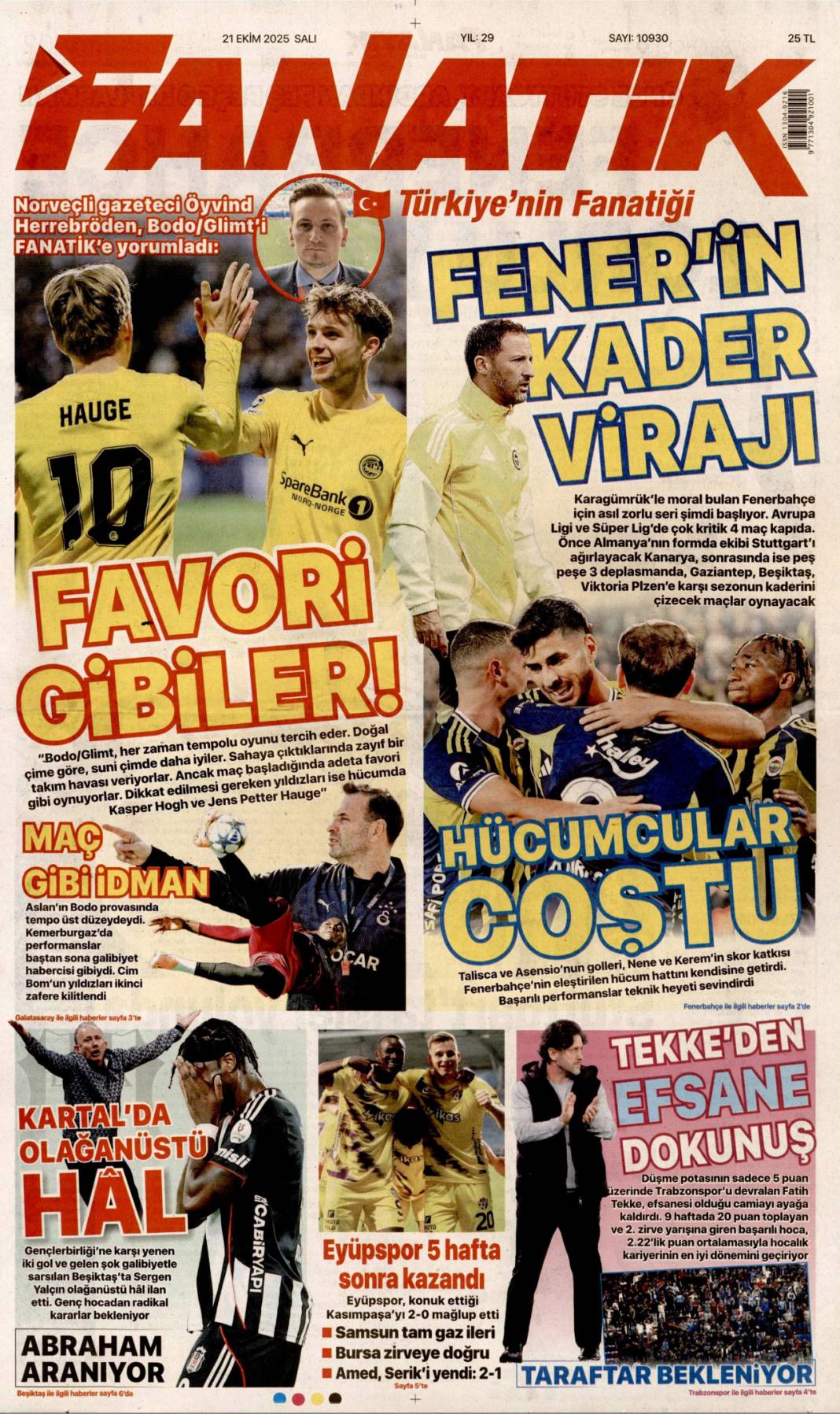 Tam bir suç makinesi: 21 Ekim 2025 Salı, gündeme dair merak edilen gazete manşetleri 23