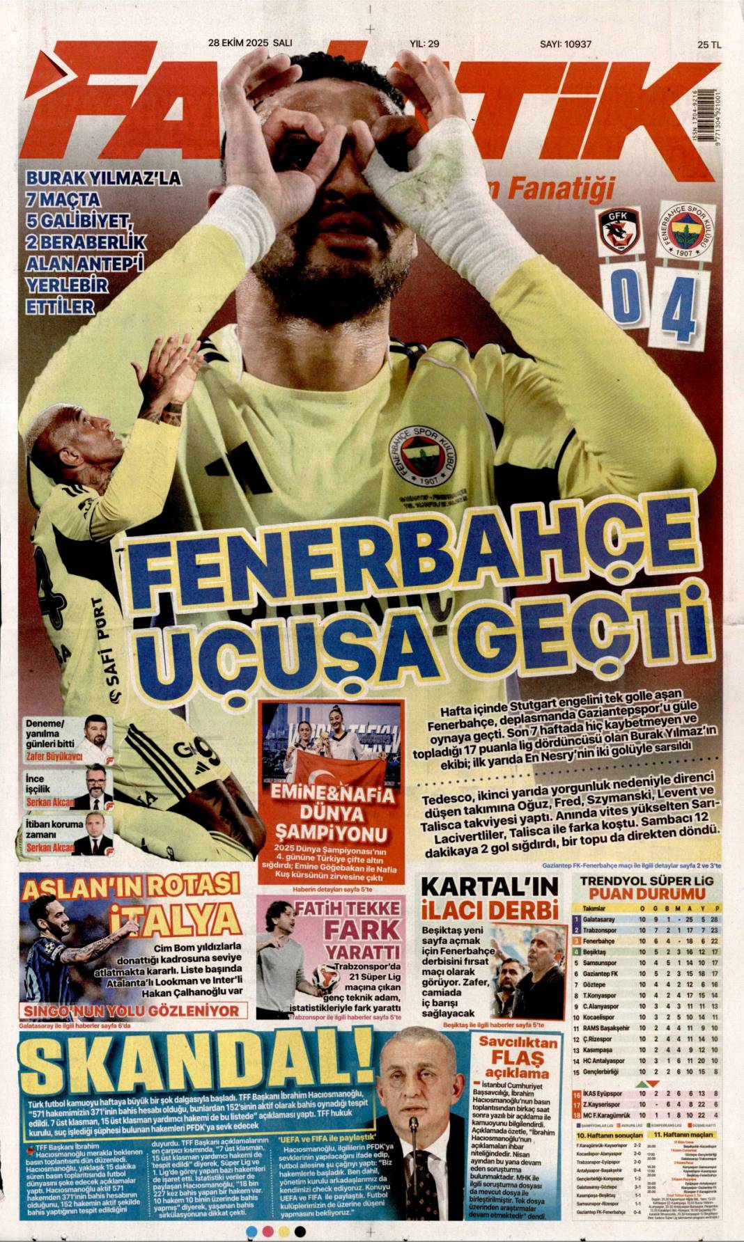 Gök Vatan için tarihi imzalar: 28 Ekim 2025 Salı, güncel gazete manşetleri... 24