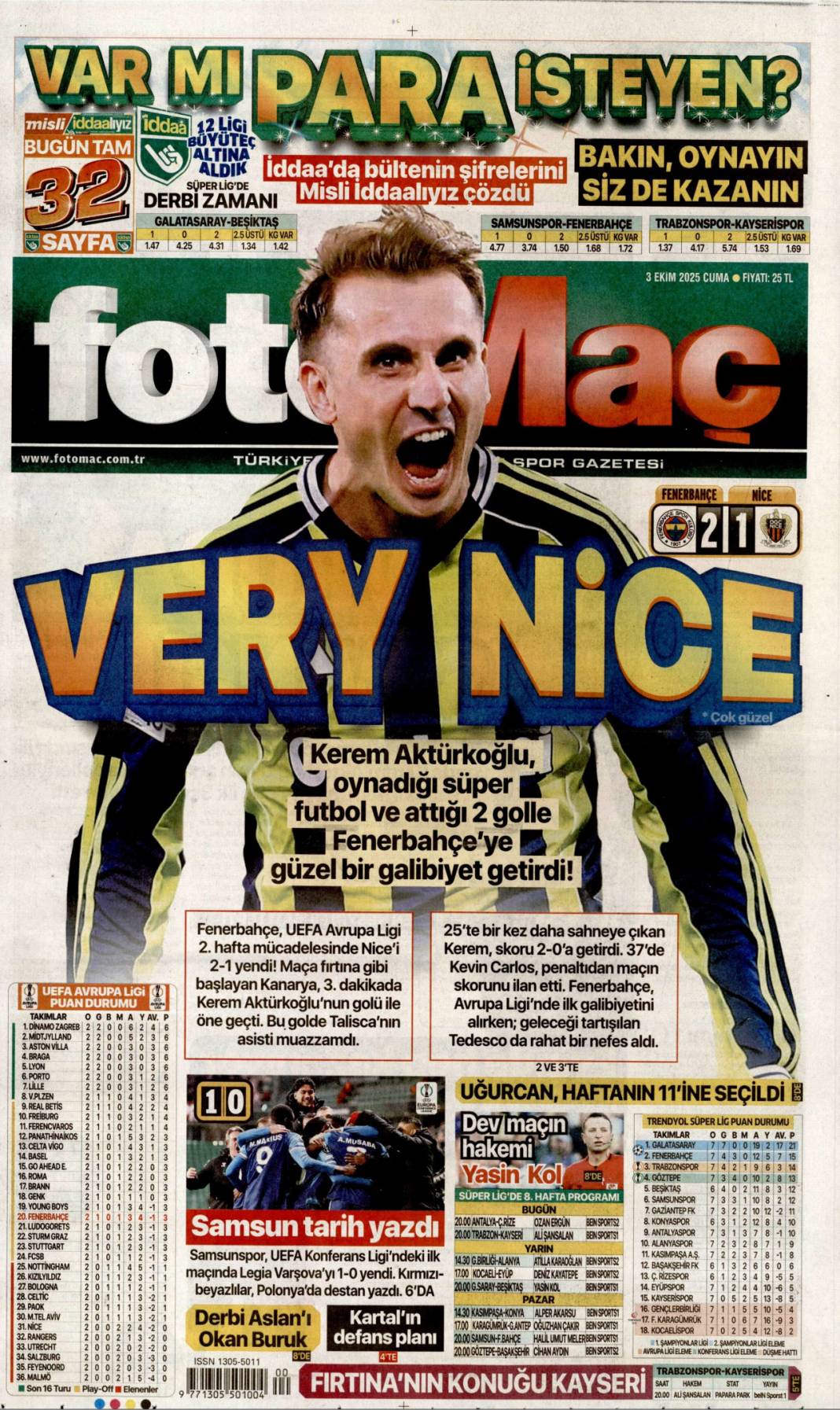 Karizma çizen 497 cesur yürek: 3 Ekim 2025 Cuma güncel gazete manşetleri 23