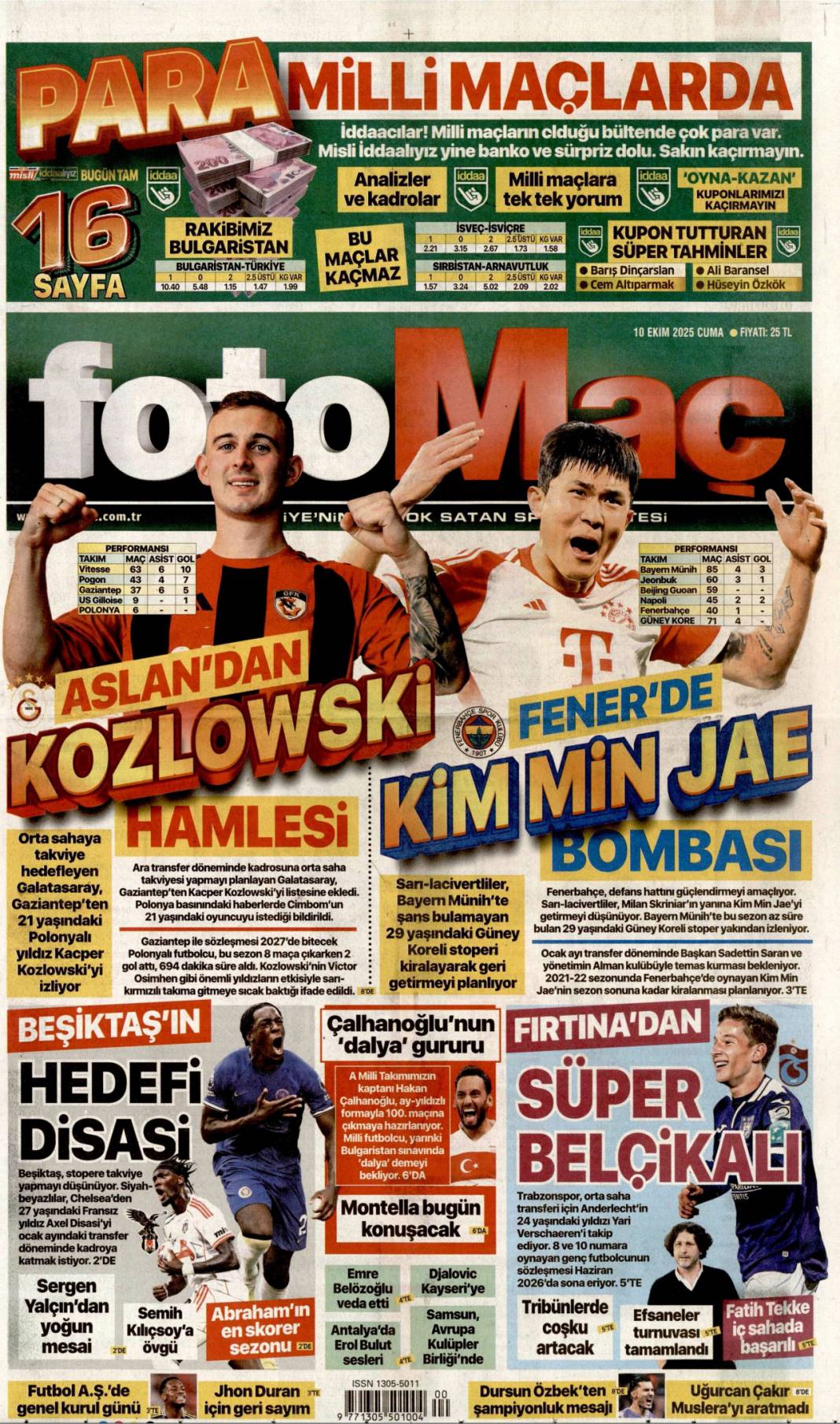 733 gün sonra silahlar sustu, Yüzün hep gülsün Gazze: 10 Ekim 2025 Cuma güncel gazete manşetleri 25