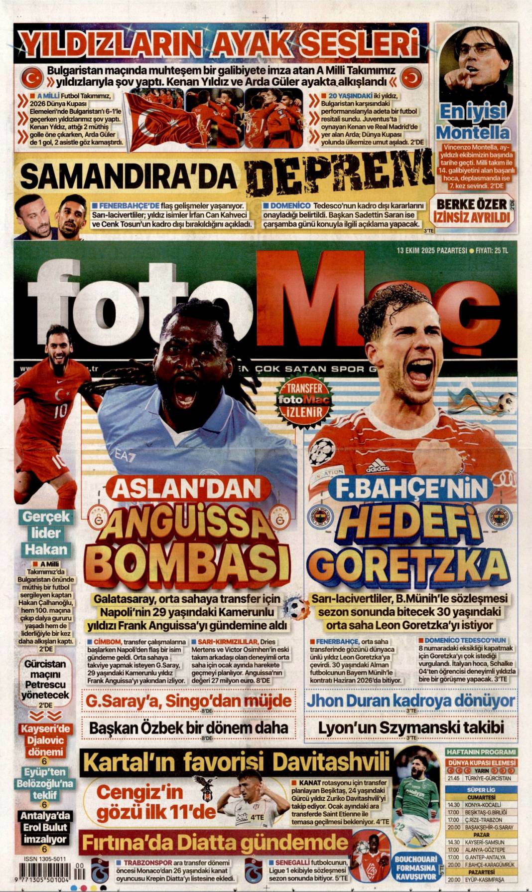 İsrail attığı imzanın arkasında durmalı: 13 Ekim 2025 Pazartesi, güncel gazete manşetleri 25