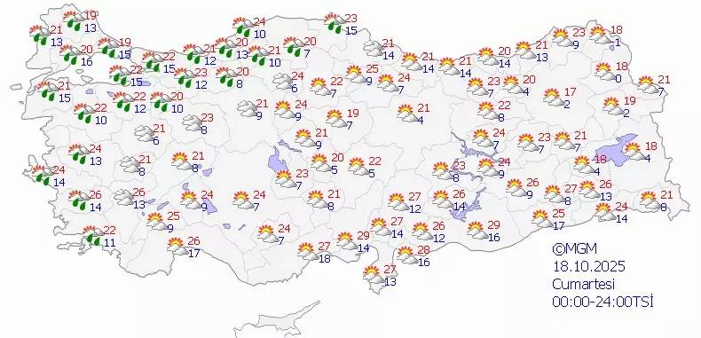 Meteoroloji uyardı: O üç bölgelere sağanak yağış geliyor! Bugün hava nasıl, cumartesi hava nasıl olacak? 5