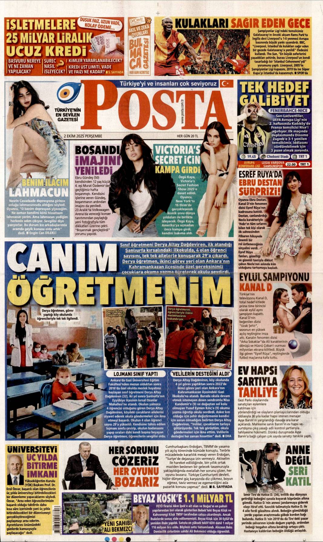 CHP'ye milli birlik dersi: 2 Ekim 2025 Perşembe güncel gazete manşetleri 18