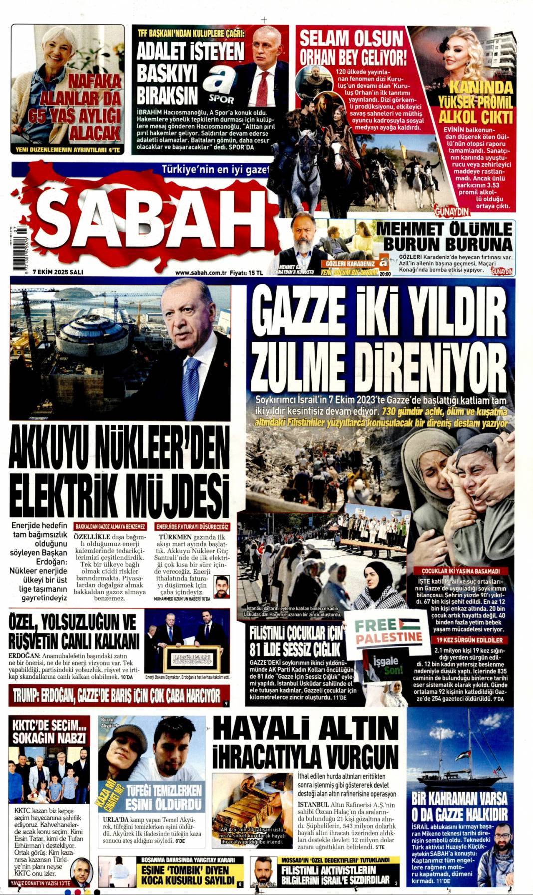 Ankara'dan Şam'a tam destek: YPG'yi beraber vuracağız! 7 Ekim 2025 Salı güncel gazete manşetleri 2