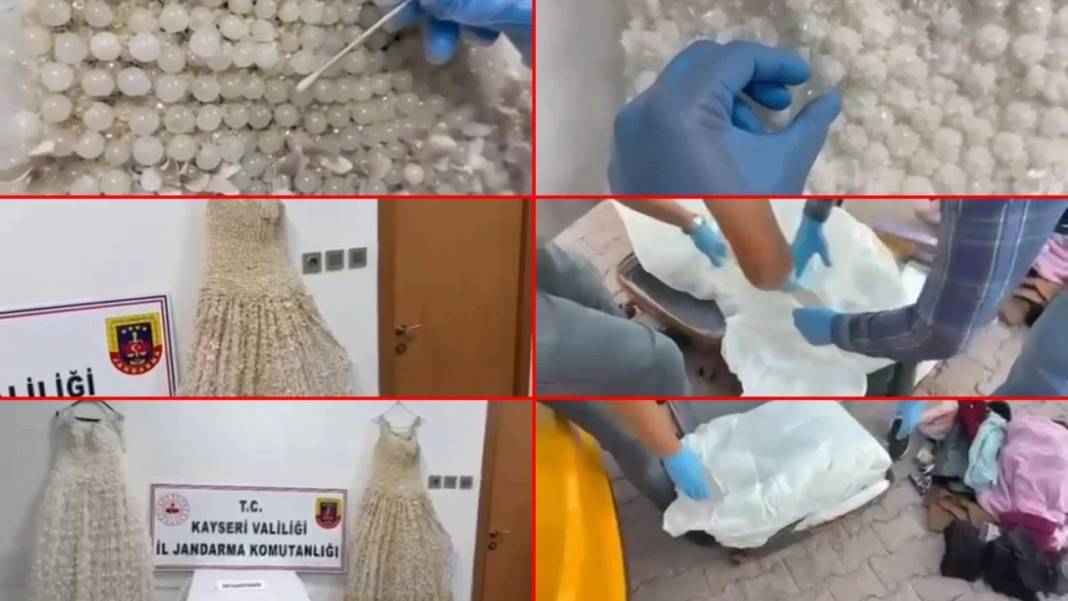 Kayseri’de şeytanı bile şaşırtacak olay: Gelinliğe boncuk boncuk uyuşturucu işlemişler! 7