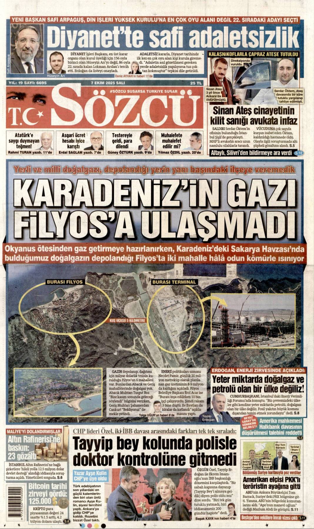 Ankara'dan Şam'a tam destek: YPG'yi beraber vuracağız! 7 Ekim 2025 Salı güncel gazete manşetleri 5
