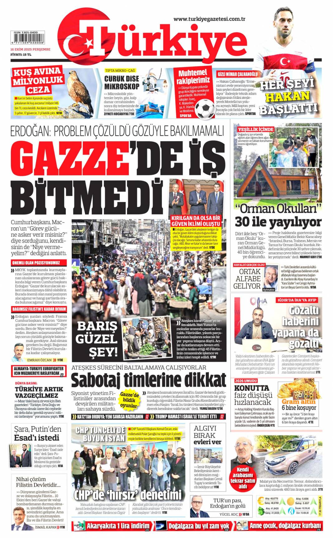 Türkiye dünyada vazgeçilmez oyuncu: 16 Ekim 2025 Perşembe güncel gazete manşetleri 2