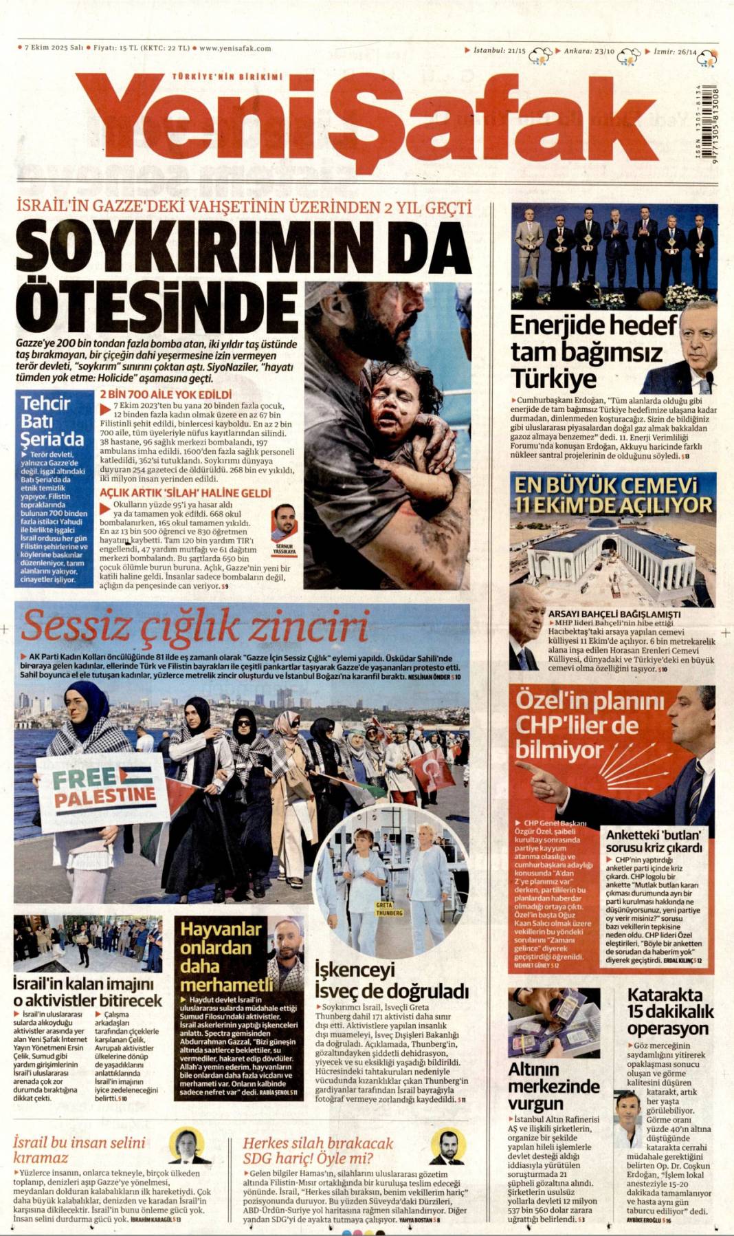 Ankara'dan Şam'a tam destek: YPG'yi beraber vuracağız! 7 Ekim 2025 Salı güncel gazete manşetleri 6